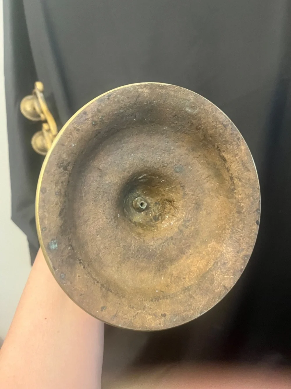 Grand 19th Century Brass Chanukah Menorah